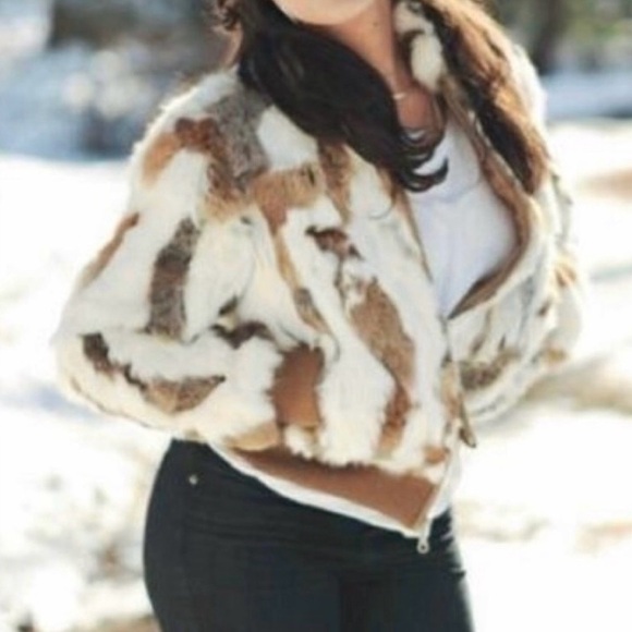 Wilson’s leather genuine, rabbit, fur bomber, multiple colors size XL - Picture 5 of 11